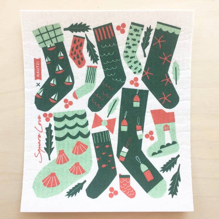 Torchon suédois Seaside Stockings pour la vente par Square Love