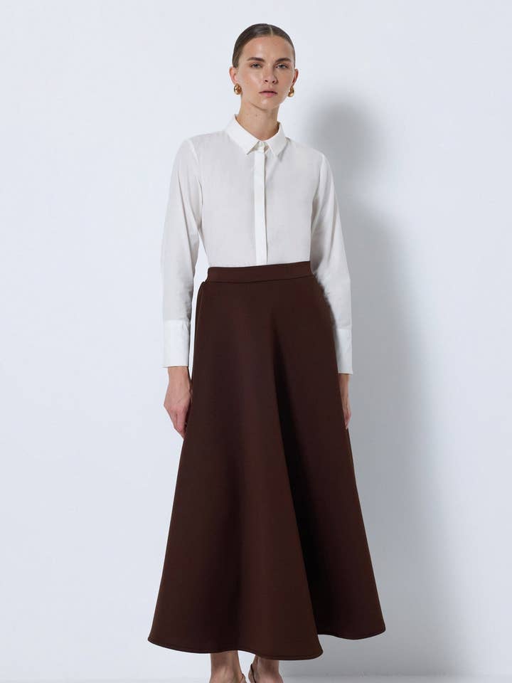 PUFF SCUBA A-LIJN ROK voor wholesale door Touché Privé EU