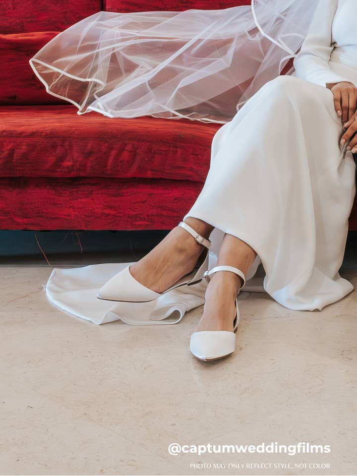 Kailee P. - Wholesale Flats - Women's - Satin Pointy Toe Flats with Ankle Strap57