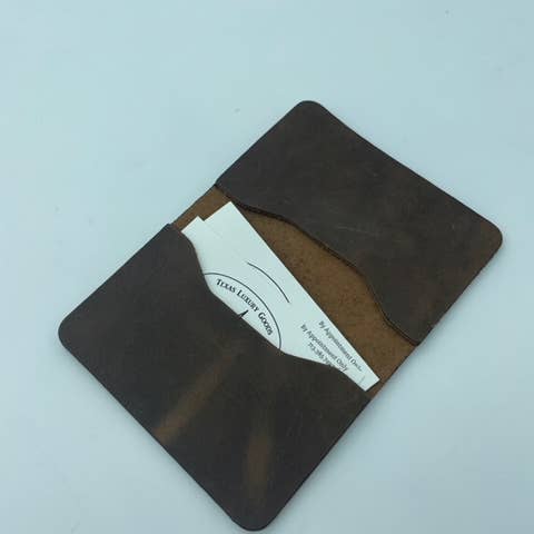 Porte-cartes en cuir pour la vente par Tania Alejandra - Texas Luxury Goods
