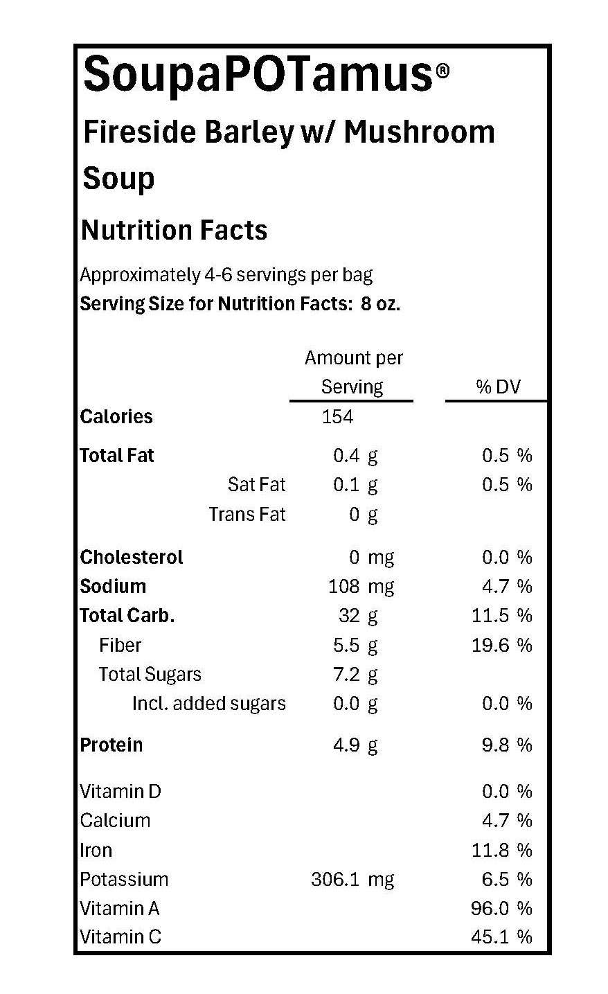 SoupaPOTamus LLC - Wholesale Soup - SoupaPOTamus Fireside Barley Shelf-Stable Dry Soup3