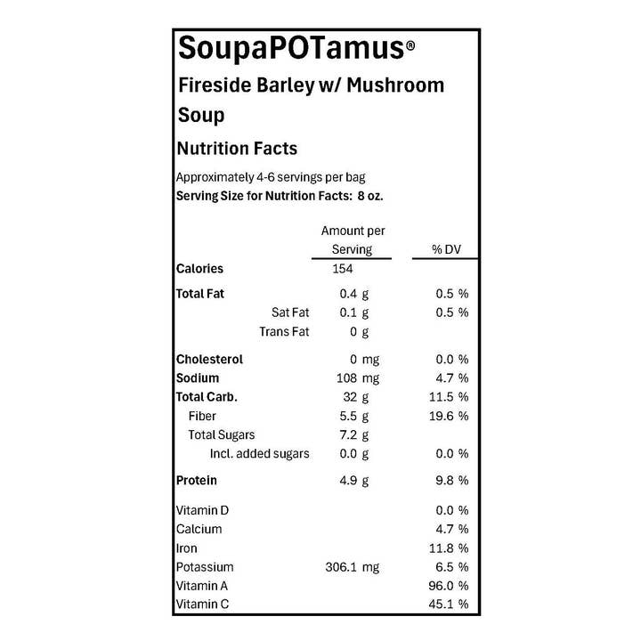 SoupaPOTamus LLC - Wholesale Soup - SoupaPOTamus Fireside Barley Shelf-Stable Dry Soup3