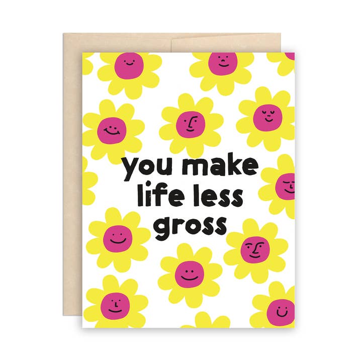 Biglietto di auguri divertente meno grossolano, amicizia anniversario amore per la vendita all'ingrosso da parte di The Beautiful Project