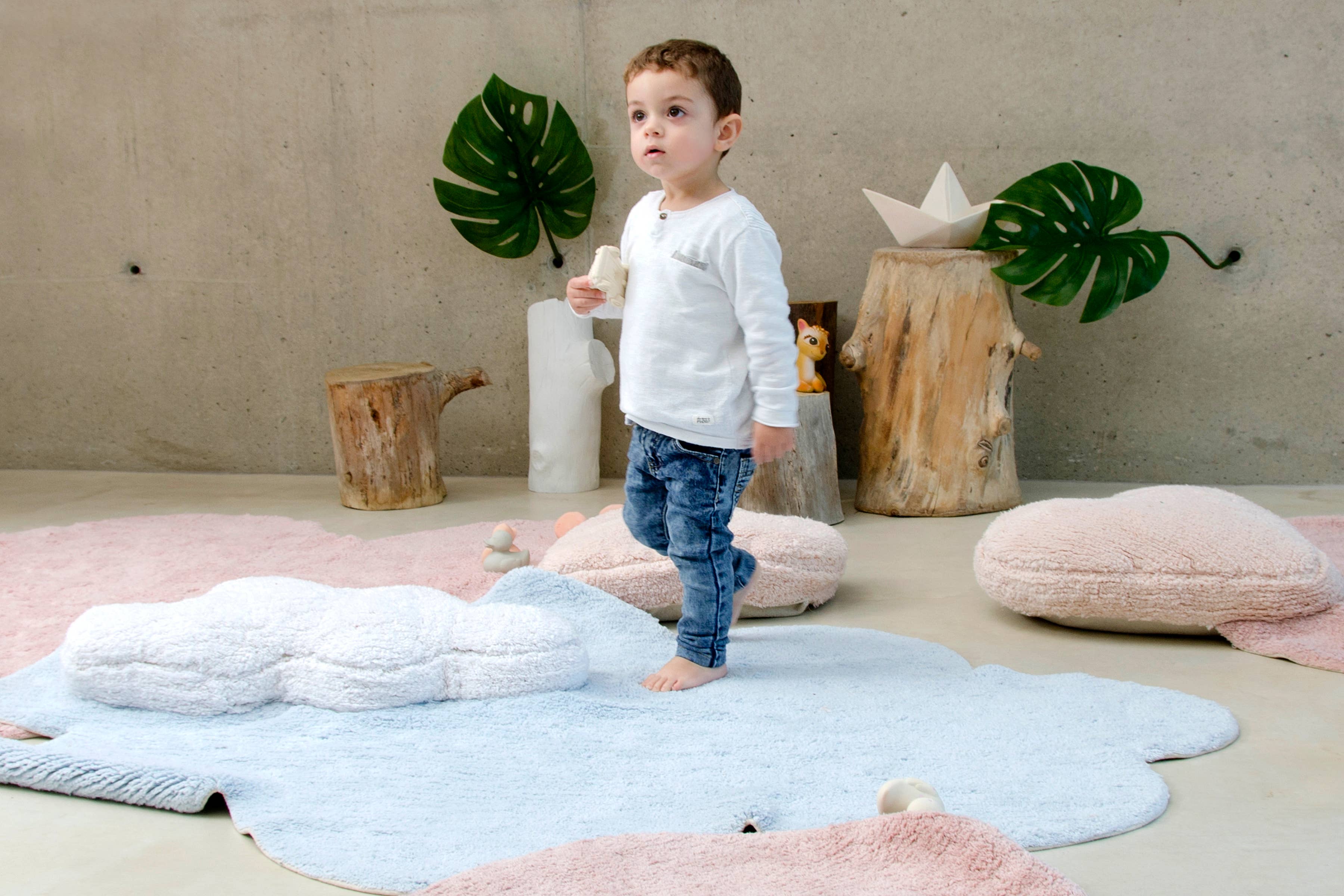 Lorena Canals - Vente Tapis – enfant et bébé - Puffy Dream Bleu6