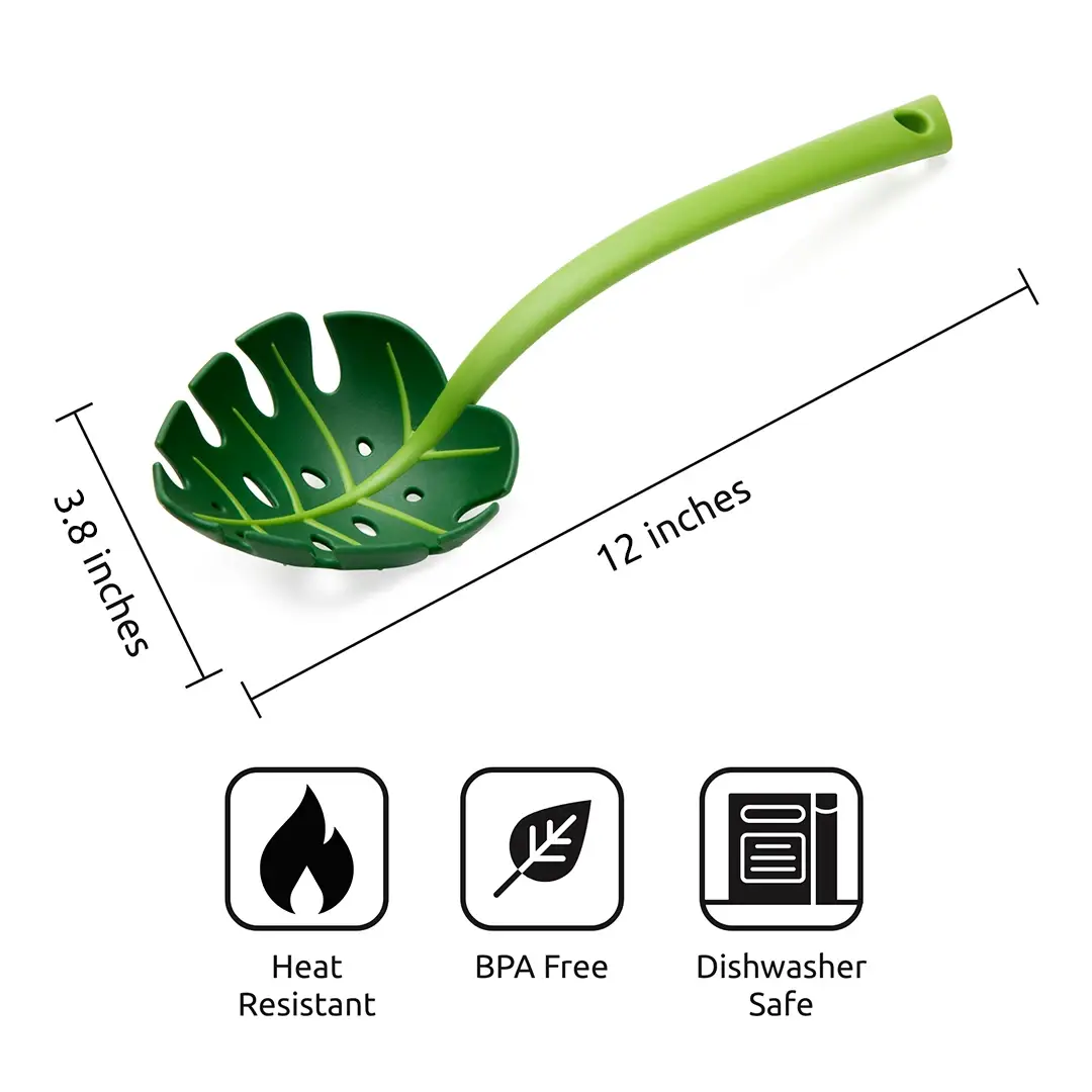 OTOTO - Vente Cuillère de cuisine - Cuillère Monstera Jungle - Cadeaux de cuisine4