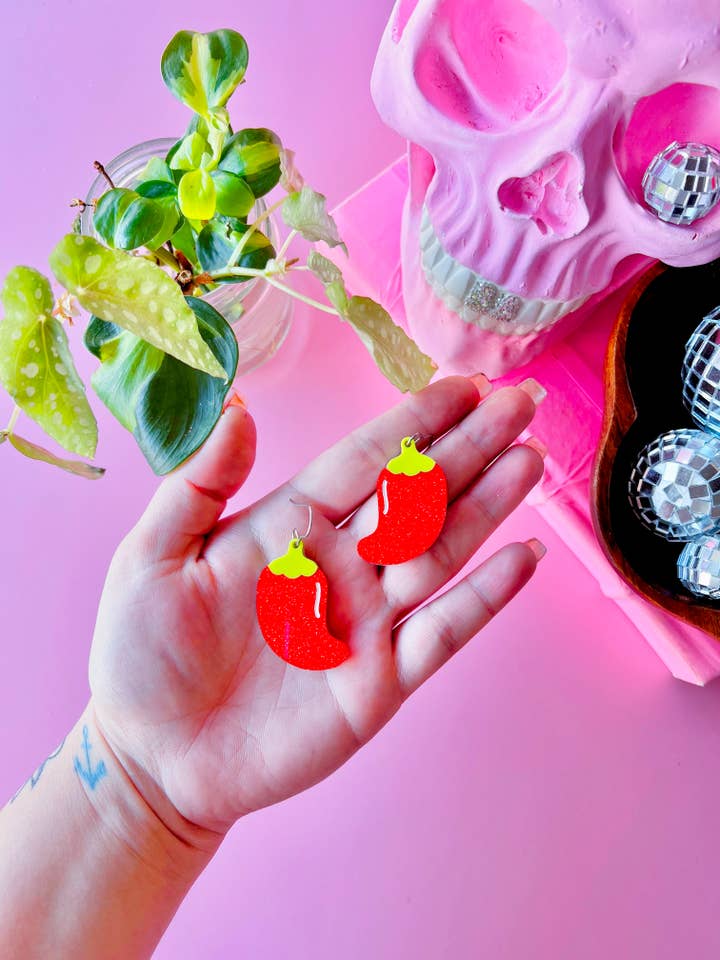 Chili's Earrings for wholesale by Victoria Essie Studio
