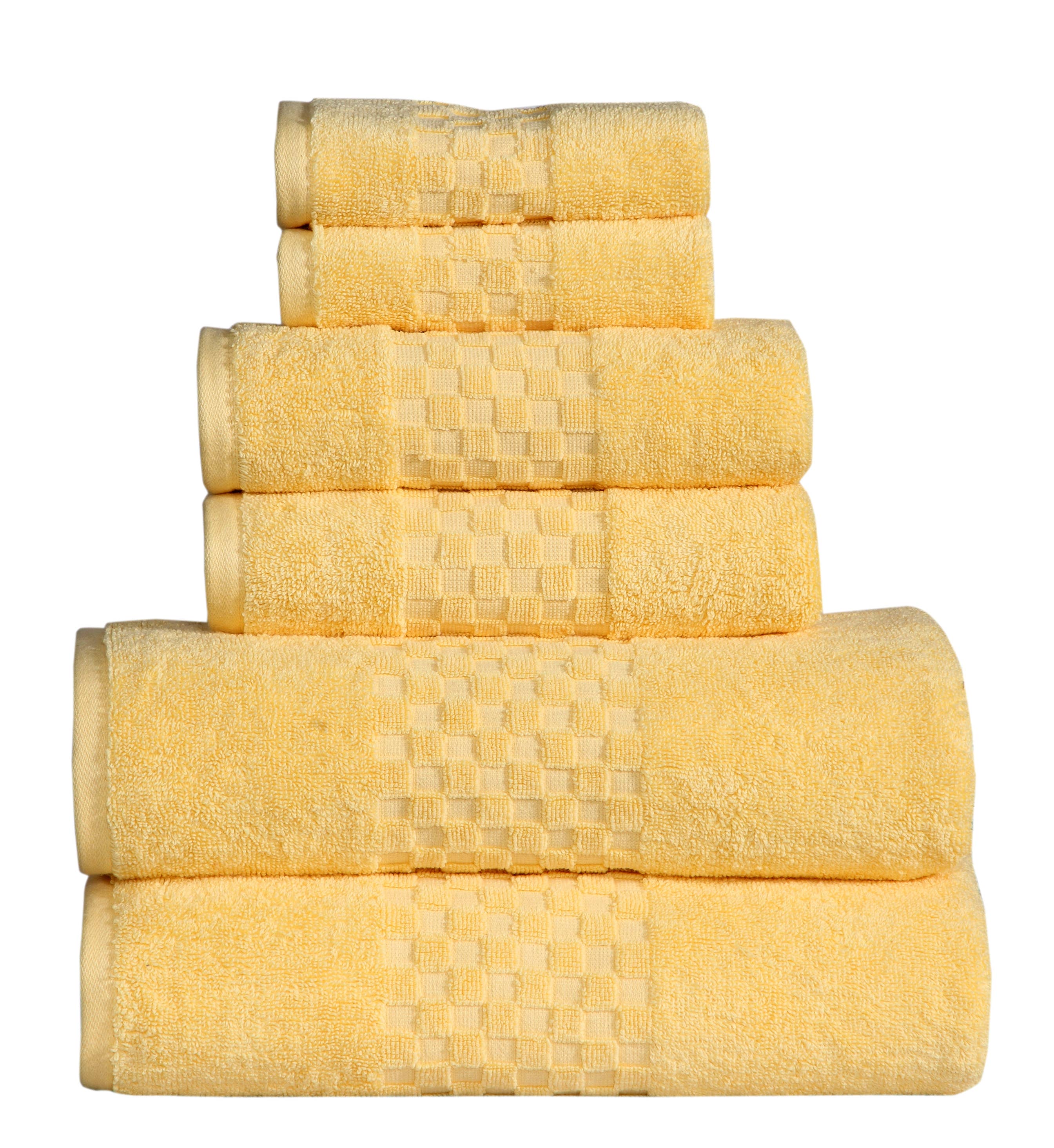 Feather & Stitch New York - Wholesale Towel Set - 100% Cotton 6-Piece 625 GSM Ultra soft Bath Towel Set8