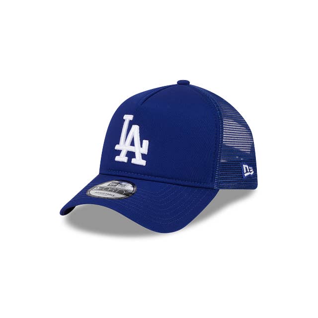 Rat City Sk8 Shop - Wholesale Trucker Hat - Unisex - LOS ANGELES DODGERS 9FORTY A-FRAME NEW ERA BLUE TRUCKER SNAPBACK HAT3