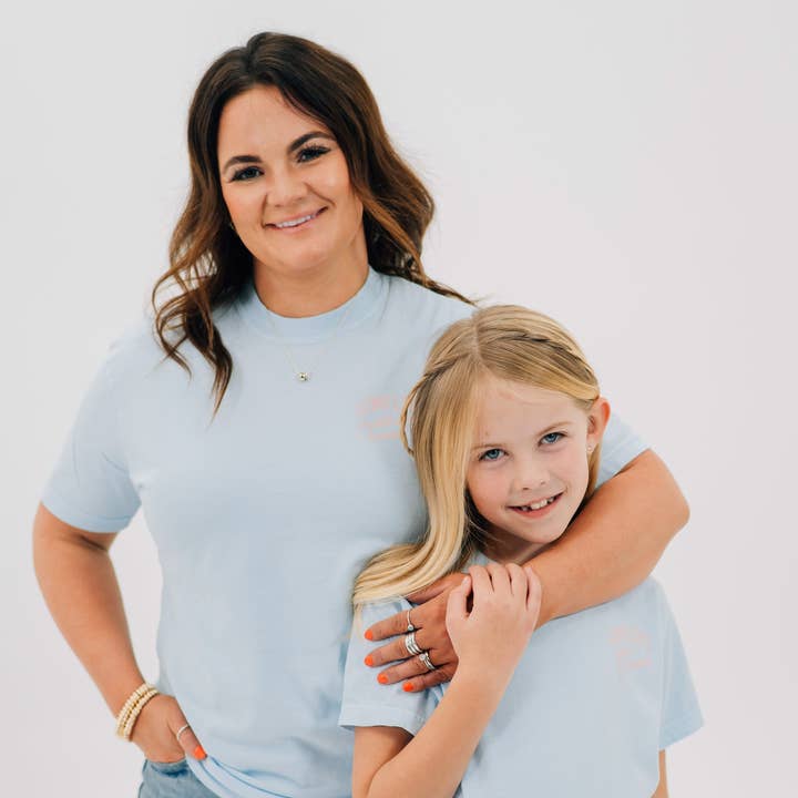 Long Live Motherhood/Girlhood Mommy + Me Set – Matching Comfort Colors Tees | Little Mama Shirt Shop for wholesale by Little Mama Shirt Shop