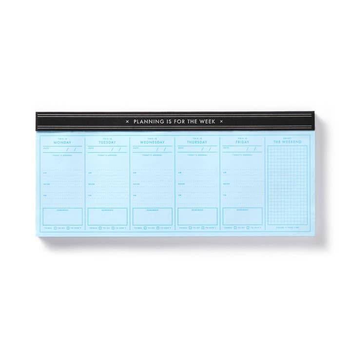 Chronicle Books - Wholesale Planner - Brass Monkey Planning Is For The Week Weekly Planner Pad