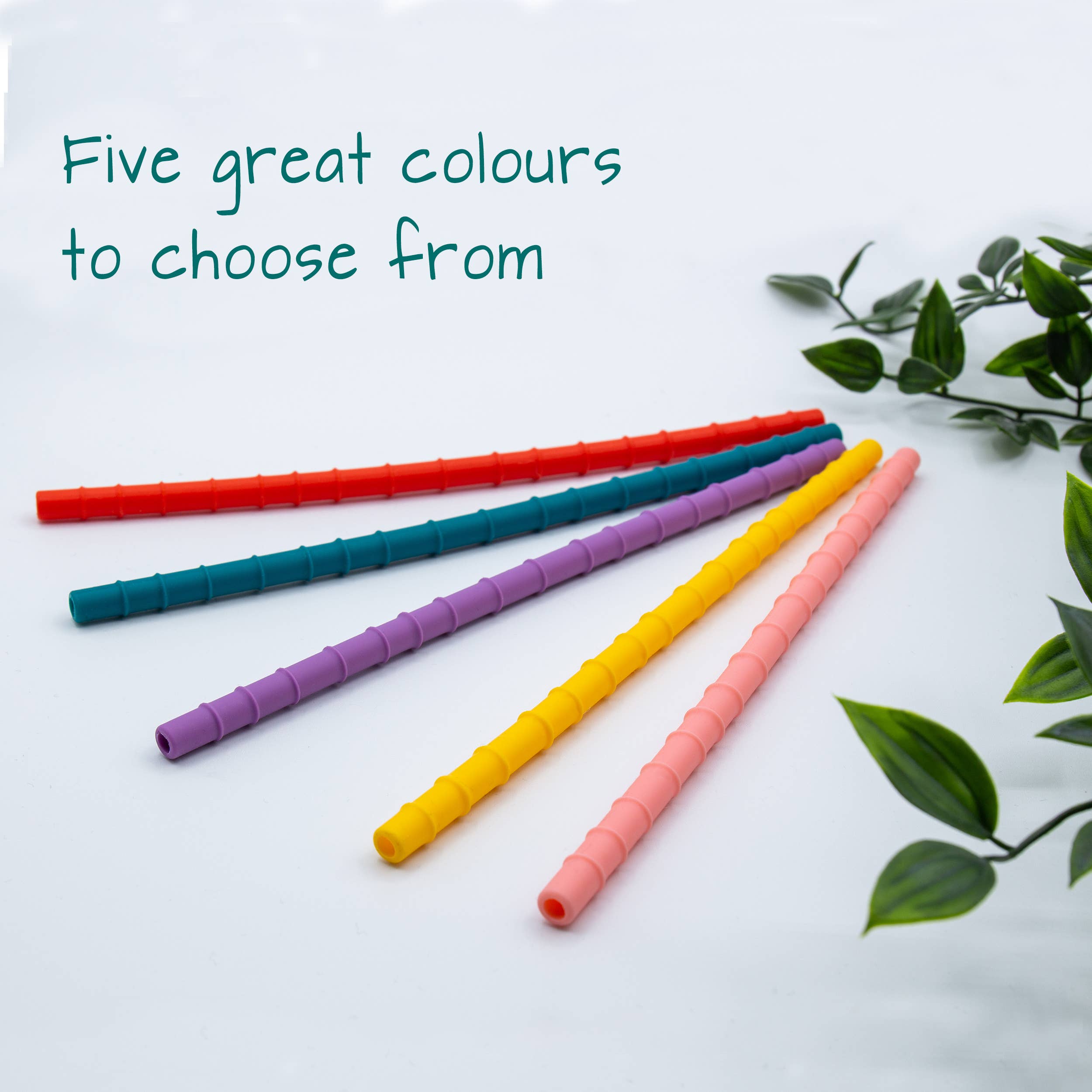 deleco – wholesale Drinking straw – Stylish Silicone Straw & Matching Cleaner - range of colours6