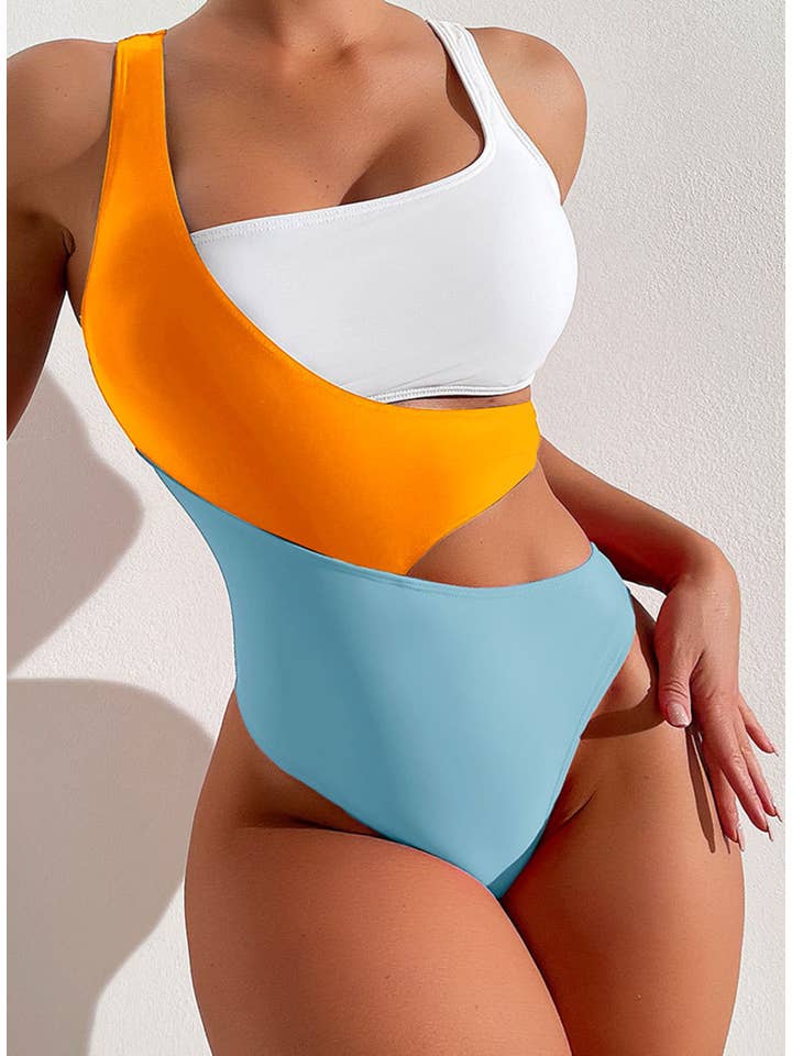 Wholesalesir - Wholesale One Piece Swimsuit - Women's - Sexy Contrasting Color One piece swimsuit
