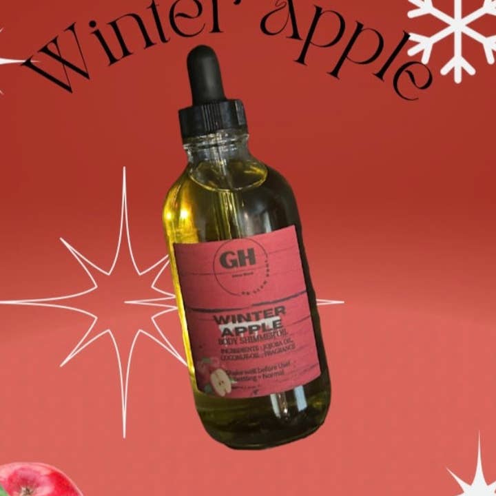 Winter Apple Fragrance Body Oil, Nourishing And Hydrating for wholesale by Dopesouldopespirit llc