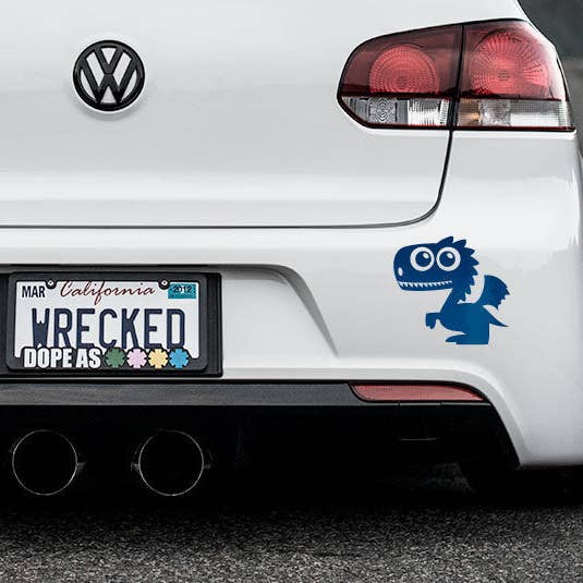 Adorable Dragon Bumper Car Sticker for wholesale by WinsterCreations™