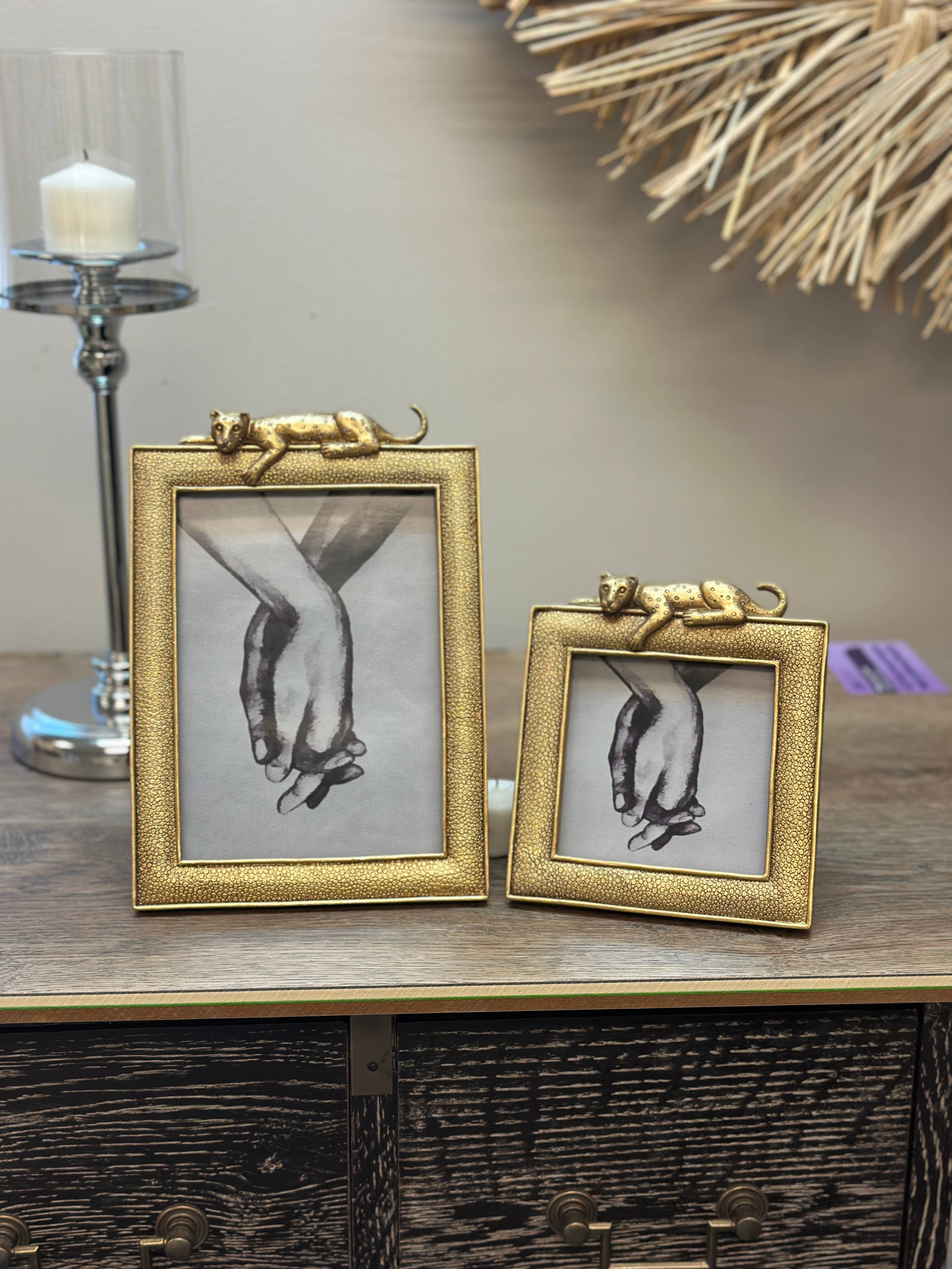 Vagabond Vintage - Wholesale Picture Frame - Luxurious Gold Leopard Photo Frame 2