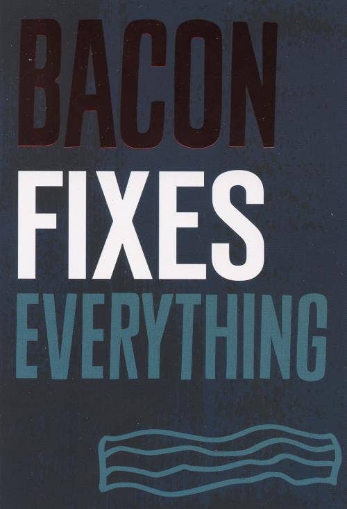 DICKENS INC. - Wholesale Birthday Card - Birthday Humorous | Humorous Birthday Card with Bacon0