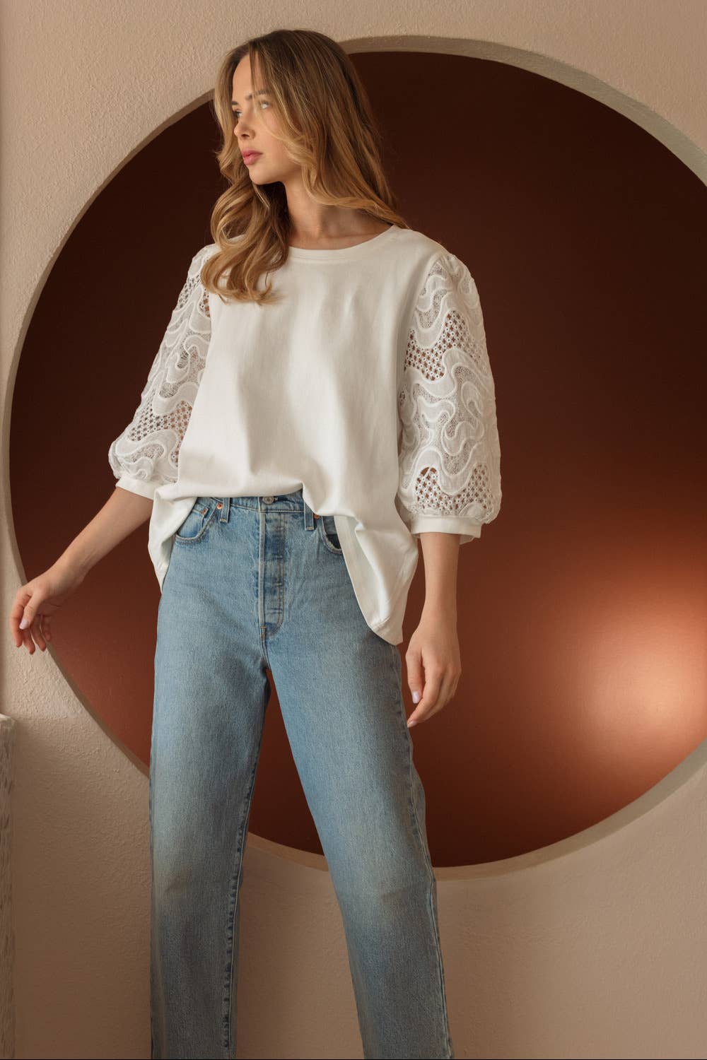 Joh Apparel - Wholesale Knit Top - Women's - Ruth Pointe Knit Top with Lace25