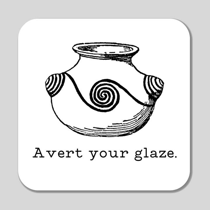 Avert Seu Autocolante Vinil Glaze por atacado de Polite Menace Sticker Co.