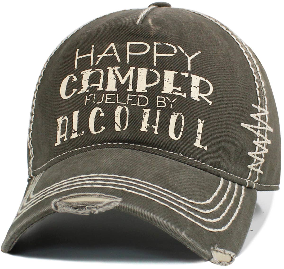 KBETHOS - Wholesale Baseball Cap - Unisex - Happy Camper Fueled By Alcohol Vintage Ballcap9