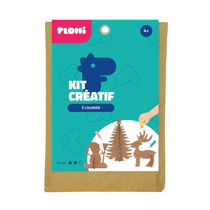 Økologisk 3D-kreativ sæt – Farvelægning – Jul 4+ for engroshandel hos FLOMI