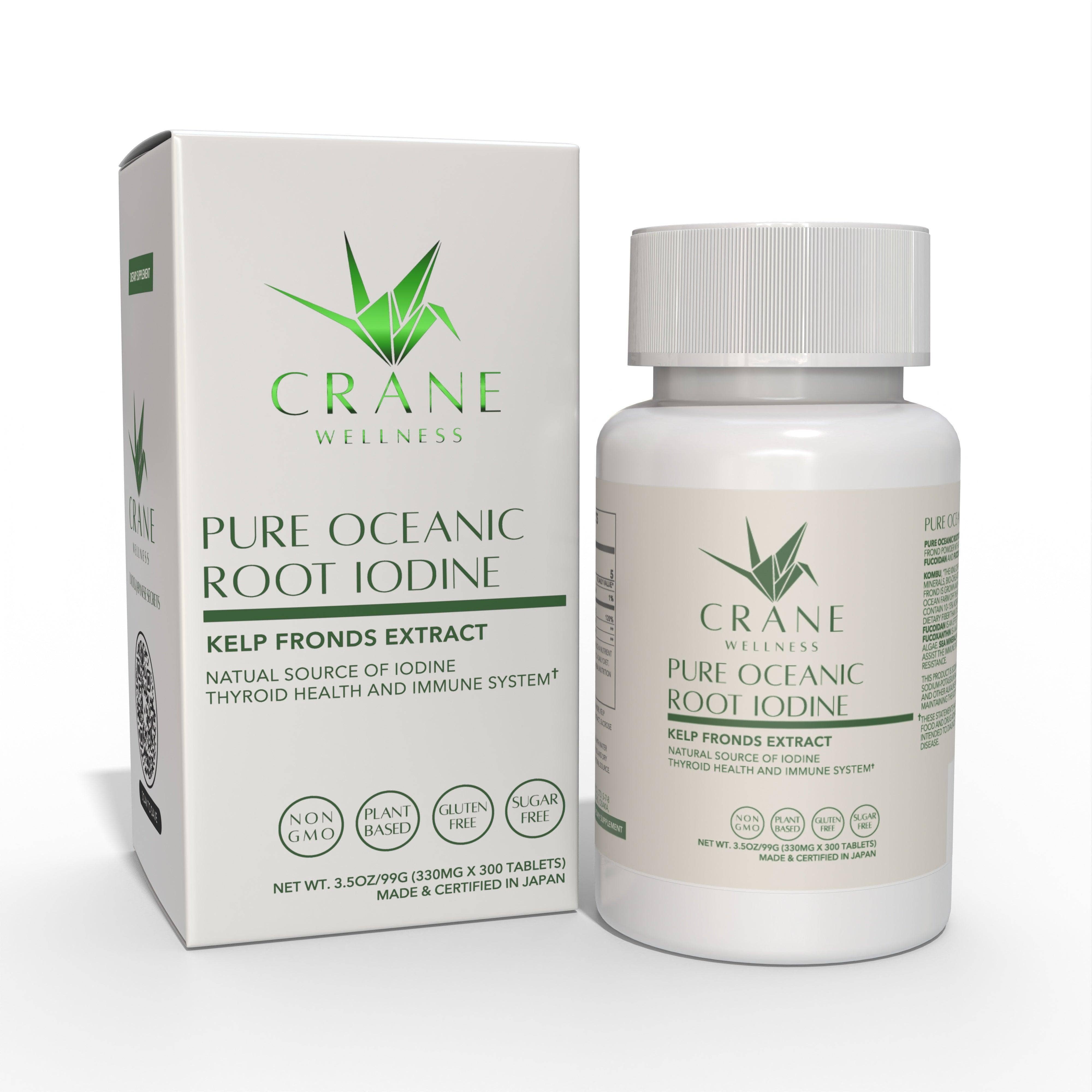 Crane Wellness – Engroshandel Kosttilskud og vitaminer – Rene Oceaniske Rod Jod Tang Rod Tabletter3