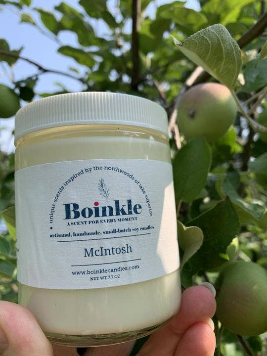 8 oz. Crisp Orchard Soy Wax Candle for wholesale by Boinkle Candle Company LLC