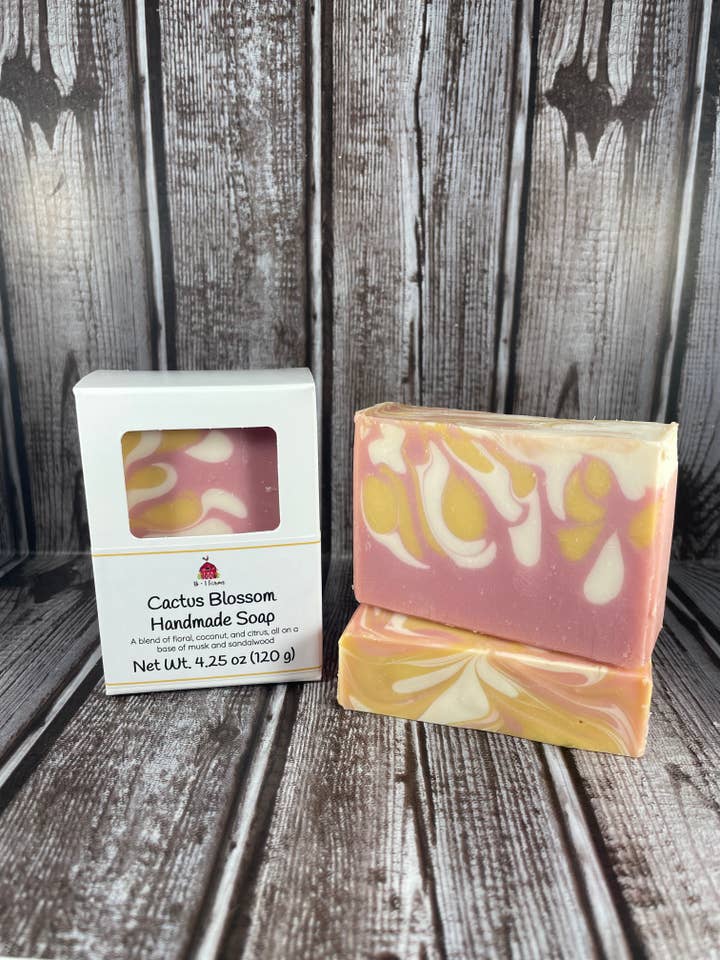 Baja Cactus Blossom Handmade Soap for wholesale by B&T Farms Soap Company LLC