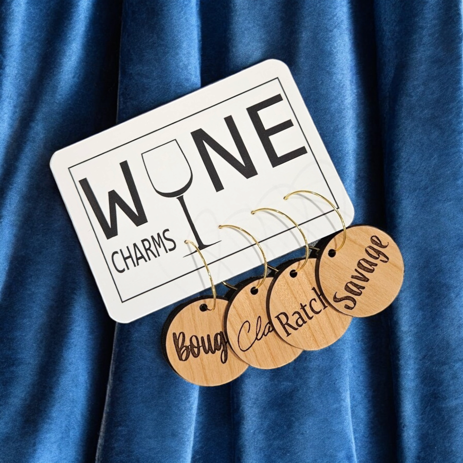 Lou Golden Designs - Wholesale Wine Charm - Bougie Wine Charms0