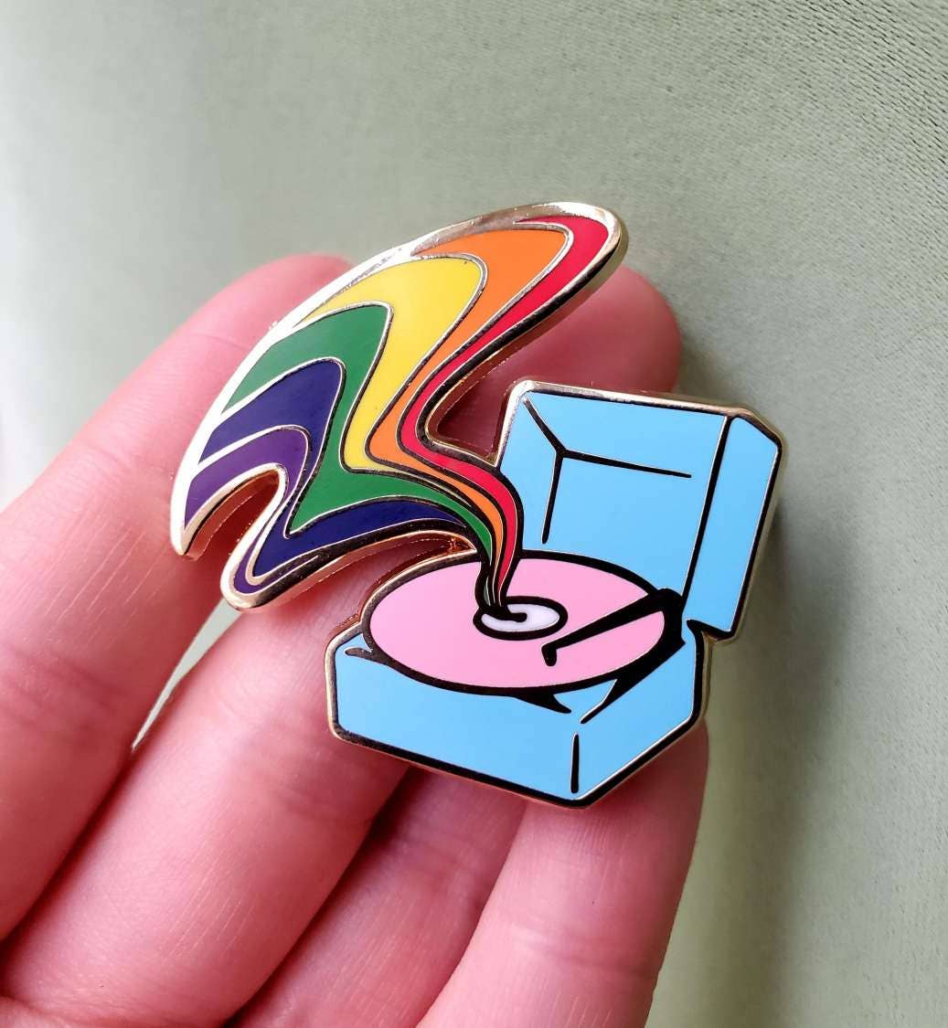 Joan of Art - Wholesale Lapel Pin/Button - True Colors - Pride Enamel Pin1