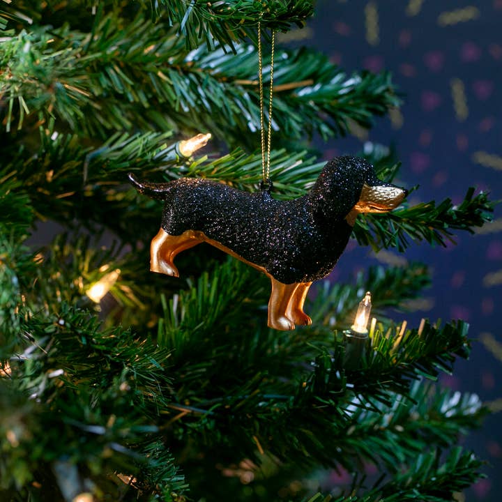 Party Rock Ornaments - Wholesale Ornament - Party Rock | Dachshund Glass Ornament1