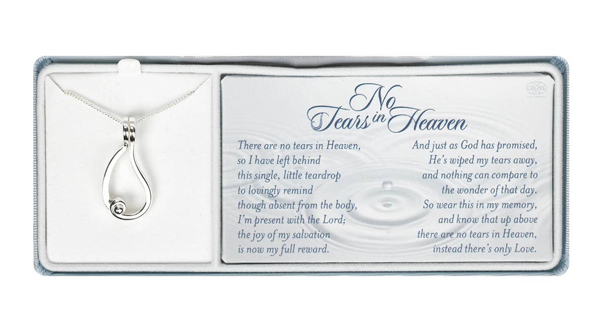 Dicksons - Vendita all'ingrosso Espositori e vetrine per gioielli - Collana con porta anelli «No Tears In Heaven', con catena da 61 cm (SP)2