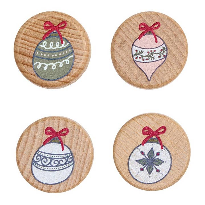 Santa Barbara Design Studio by Creative Brands - Wholesale Wine Stopper - Wood Bottle Stoppers - Ornament - Set of 4