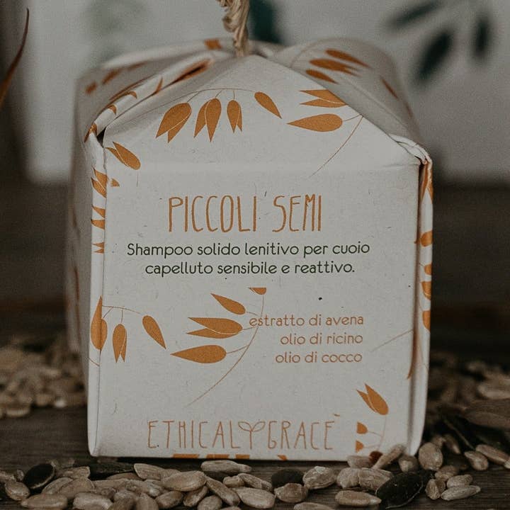 Ethical Grace – Großhandel Shampoo-Puck/festes Shampoo – Festes Shampoo 2 in 1 Kleine Samen0