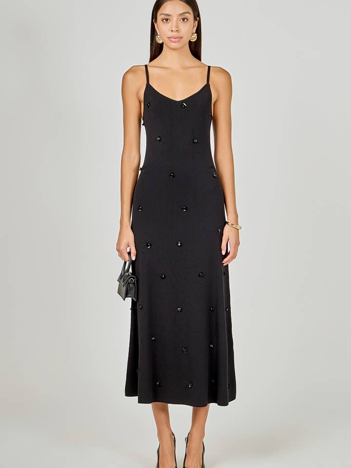 Embellished Knit Midi Dress for wholesale by Endless Rose
