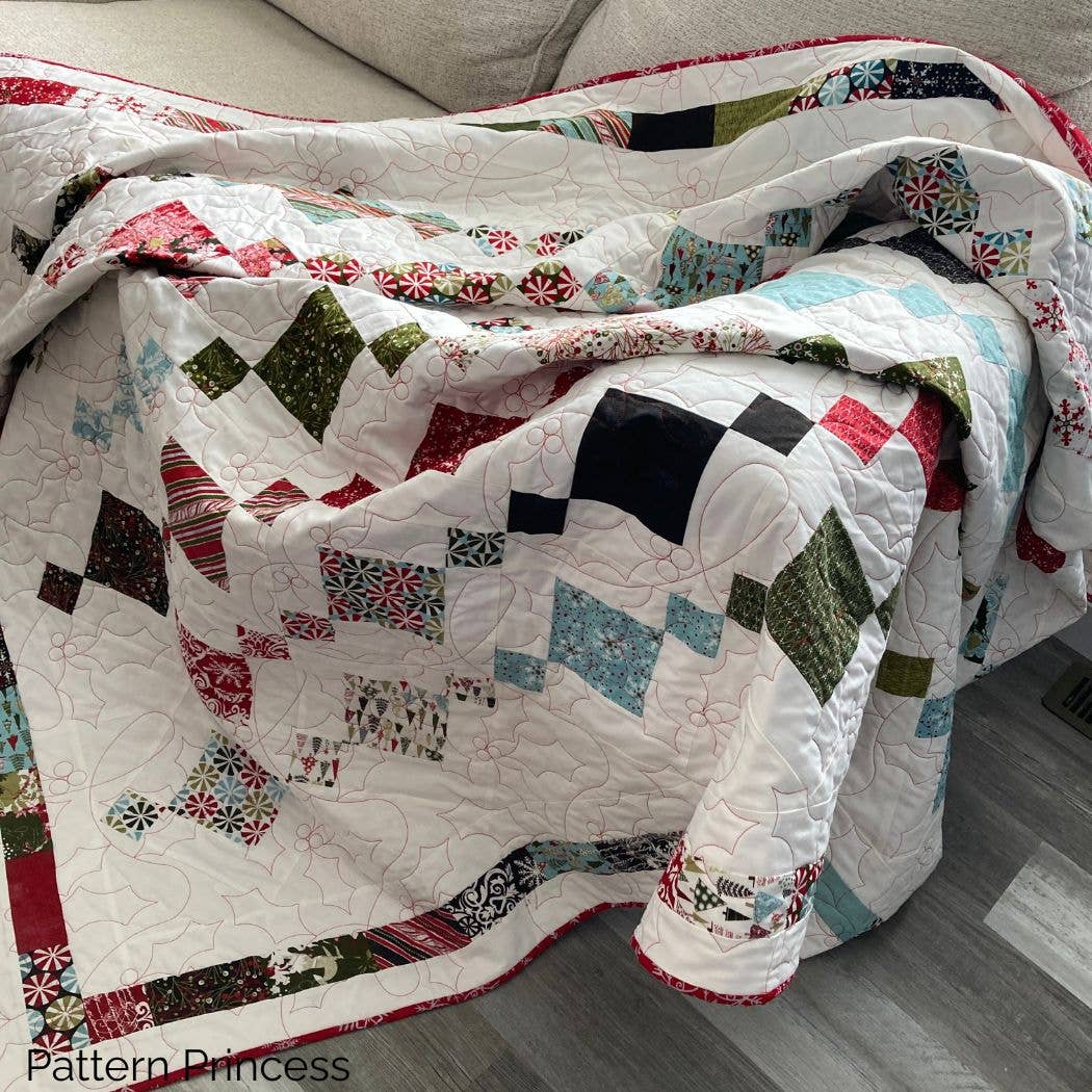 Pattern Princess - Wholesale Quilt - Christmas Colors Chandelier Quilt 2