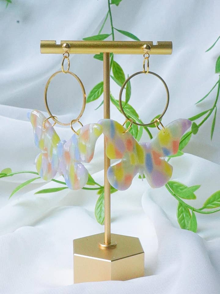 Aretes llamativos Spread Your para venta al por mayor de Sunburst Clay Co