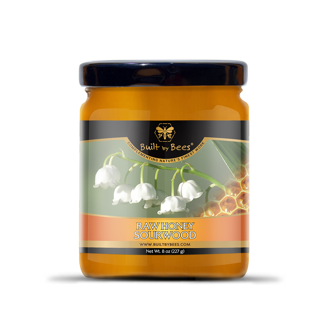 Built by Bees - Wholesale Honey - Raw Sourwood Honey 8 oz1