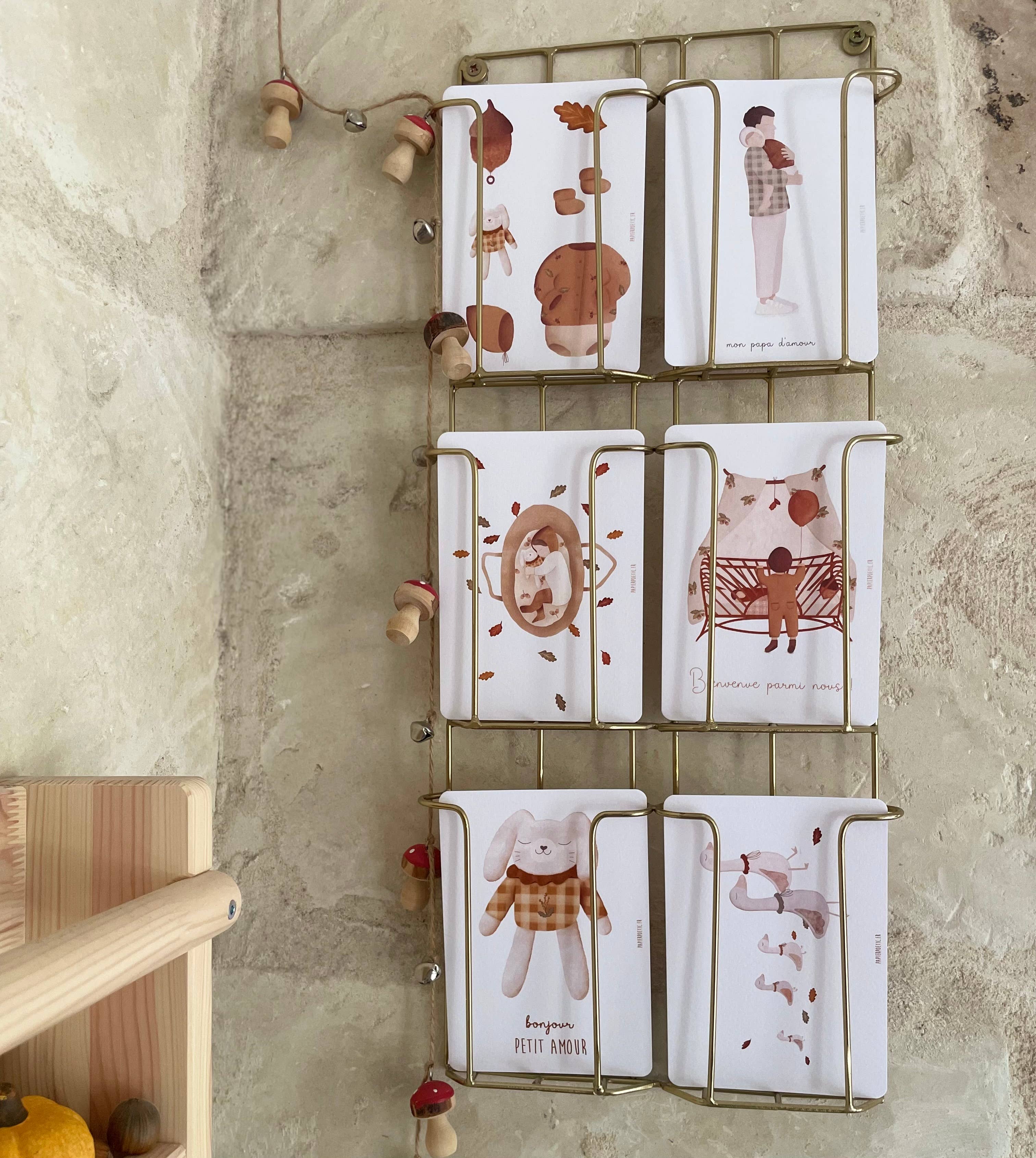 Papier Poetic - Wholesale Baby Card - Postcard / Card "Welcome among us" autumn1