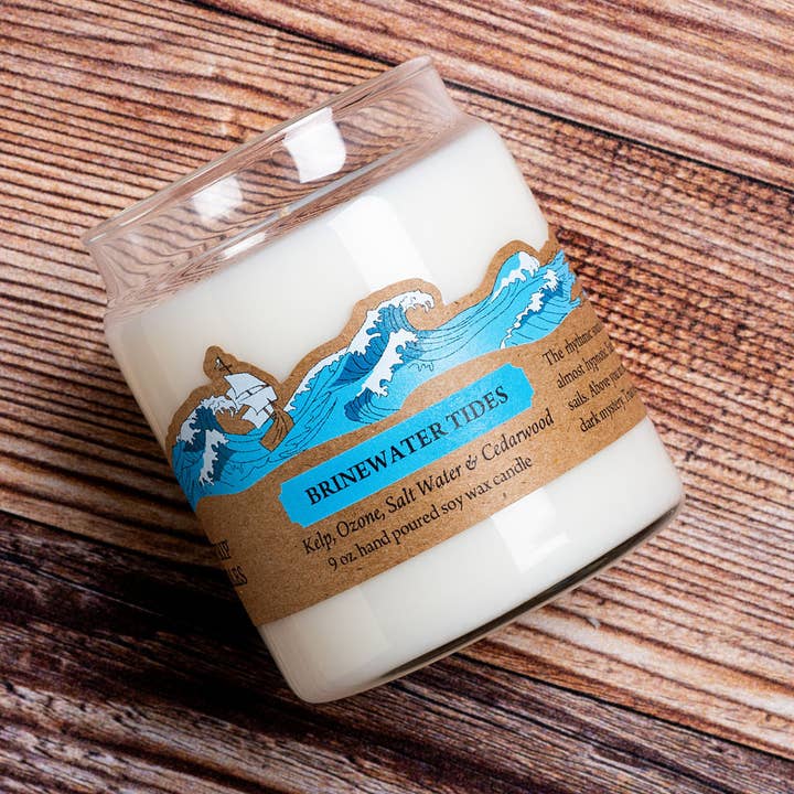 Cantrip Candles – wholesale Jar/filled candle – Brinewater Tides 9oz Candle1