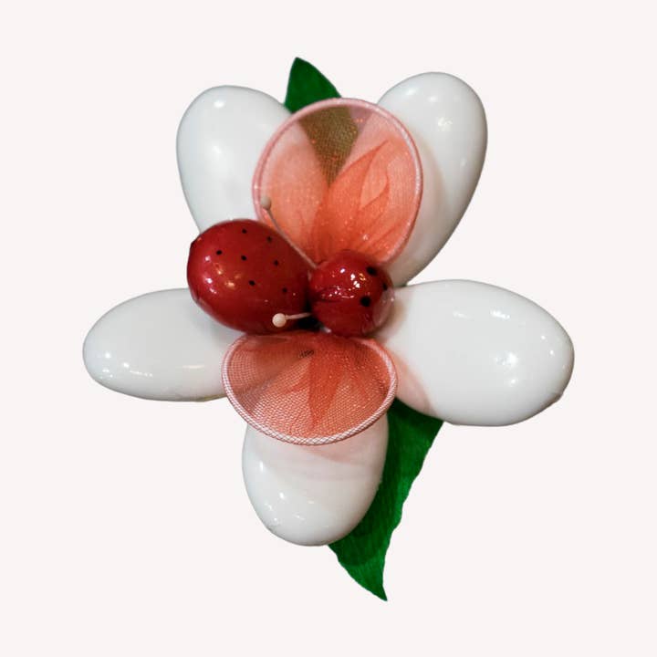 Gran margarita mariquita en grageas de chocolate para venta al por mayor de Fleurs-Thés en chocolat