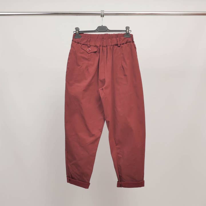 Cecile Wang - Wholesale Pants - Women's - Carrot pants with elastic waistband CVA823711-21