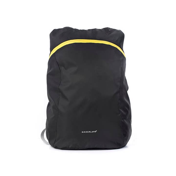 Kikkerland Design Inc - Wholesale Backpack - Unisex - Compact Backpack Black1