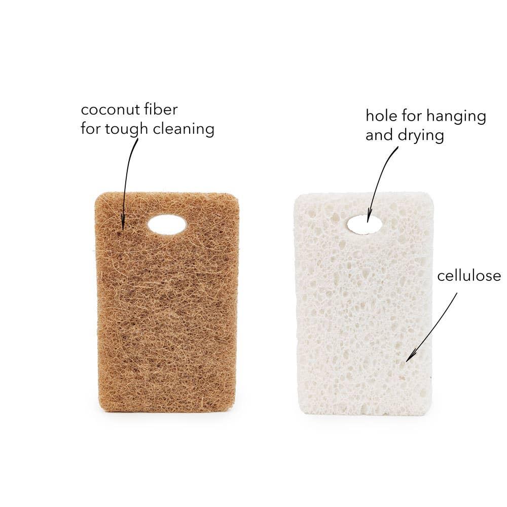 GreenWave – wholesale Cleaning sponge – Coconut Shell and Cellulose Biodegradable Scrubber Sponge2