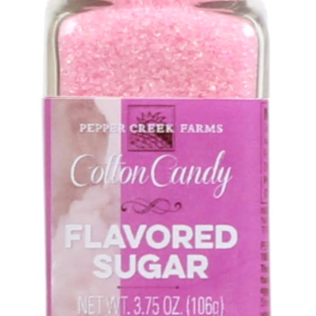 Pepper Creek Farms - Wholesale Sugar/Sweetener - Cotton Candy Flavored Sugar 3.75 Oz.