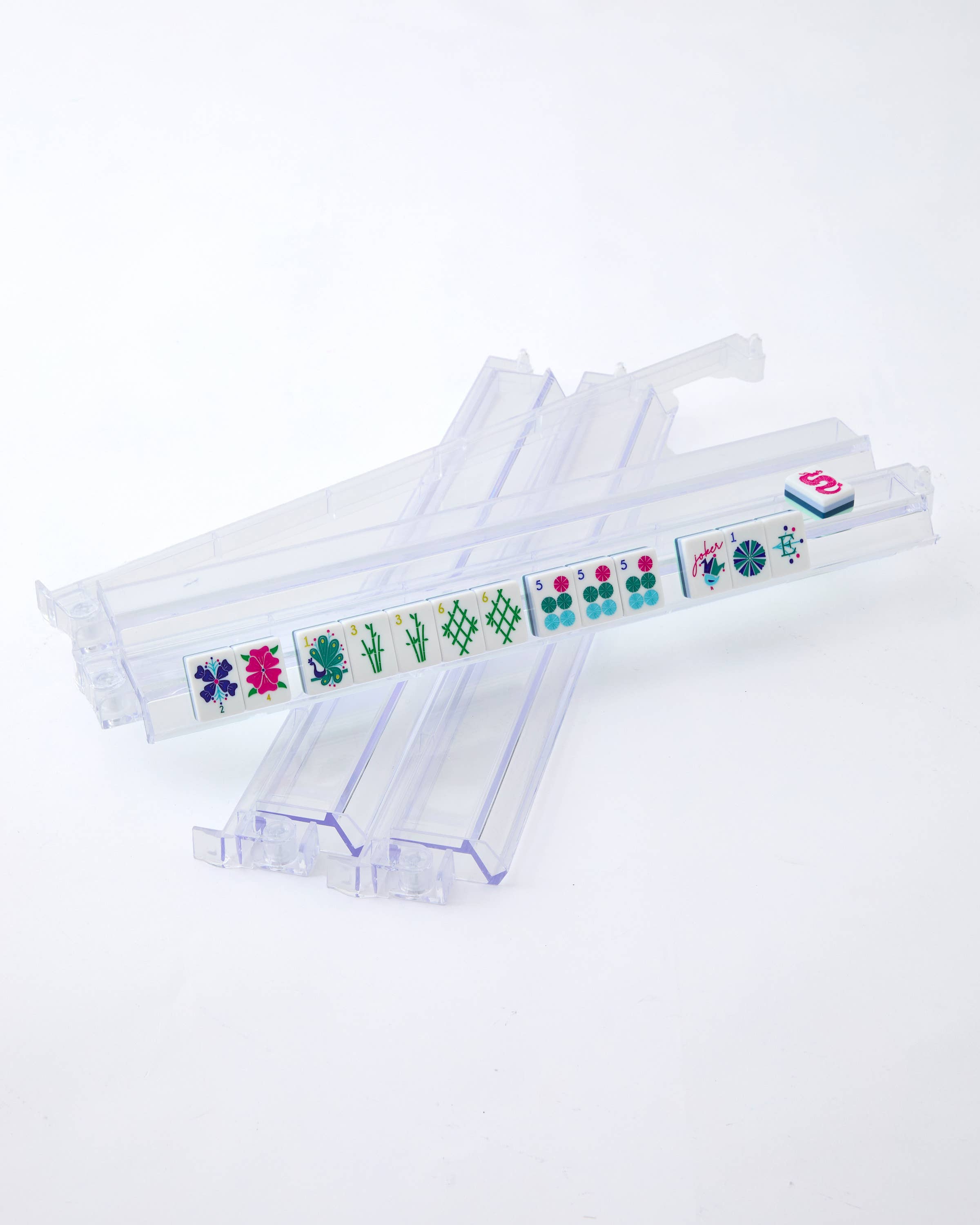 Oh My Mahjong - Wholesale Board Game - Clear Acrylic Rack and Pusher Set2