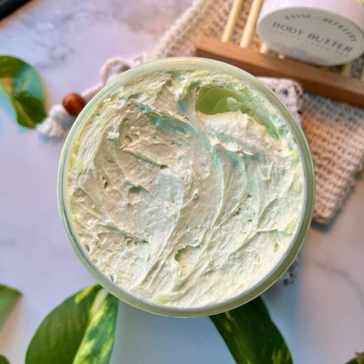 Rayne Refillery – wholesale Solid lotion – Body Butter- Matcha Green Tea With Organic Ingredients