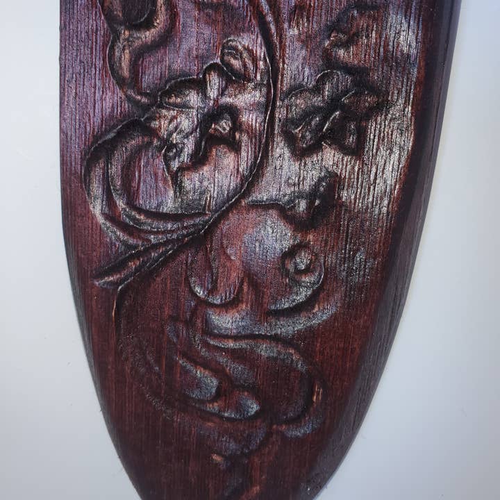 Red Mahogany Wood Grape Vine Wall Décor | Rustic Vineyard Art | Vinyard-Themed Home Decor for wholesale on Faire3