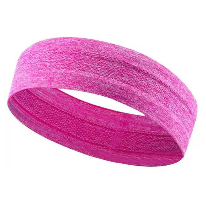 Yoga Knitted Headband for Fitness Fuschia Pink for wholesale by My Healing Bracelet