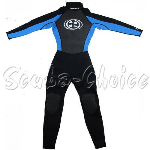 Blue Maui & Sons 3/2 mm Boy's Neoprene Long Sleeve Surfing Suit Black/Blue for wholesale on Faire