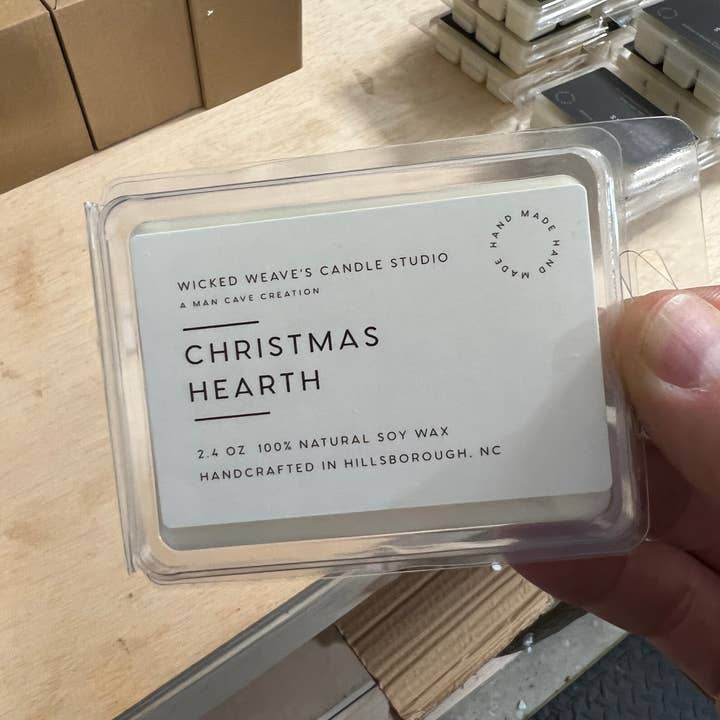 Wicked Weave’s Candle Studio - Wholesale Jar/Filled Candle - Christmas Hearth Soy Wax Candle (4 Size Options)1